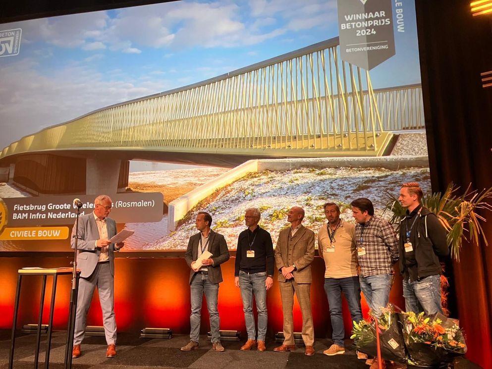 Brug Groote Wielenplas winnaar Betonprijs 2024